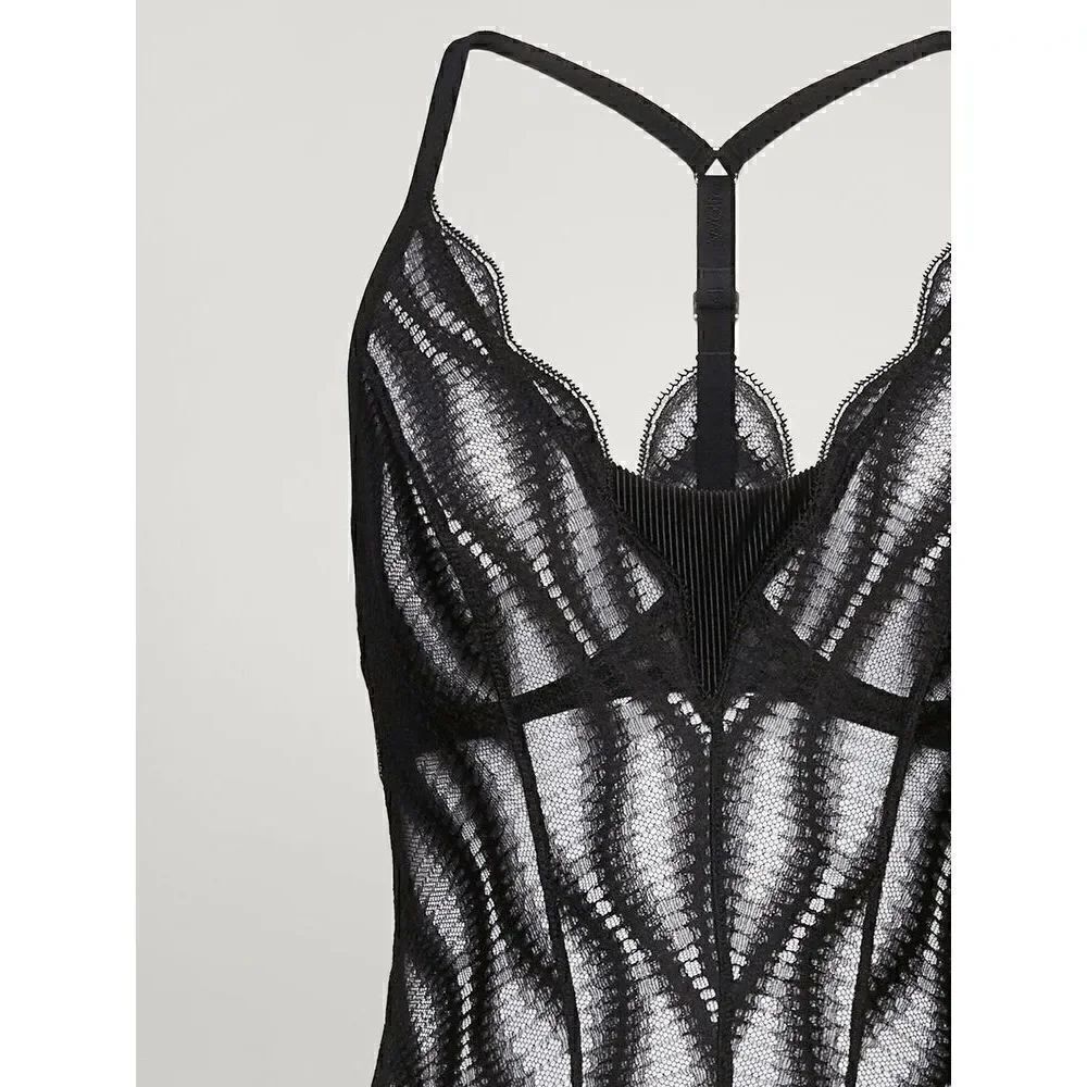 NWT Wolford Esmeralda String Body Black 10 B-cup - Picture 6 of 16